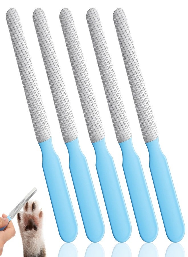 Molain 5Pcs Small Dog Nail File Set, Professional Nail Grooming Tool Metal Emery Boards Pet Nail Grooming Tool for Small Dogs and Cats Smoothing Rough Edges 5.5inch - Image 1